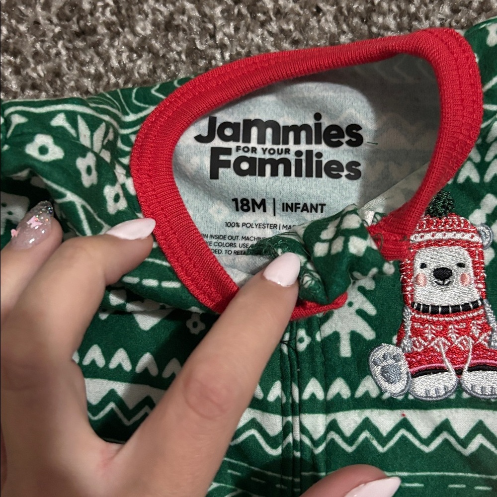 Fleece footie pajama SET - Picture 6 of 10